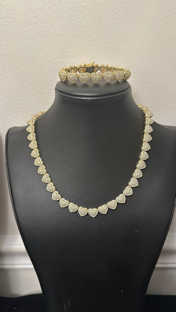 Gold Heart Set