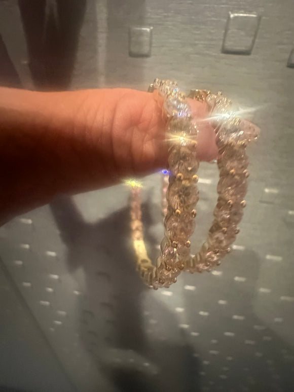 Gold Bling Hoops