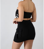 Tube Top Skirt Set
