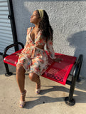 Nude Tropical Dress